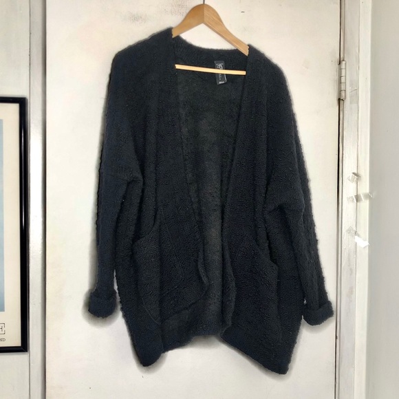 Zero + Maria Cornejo • chunky cardigan in Black